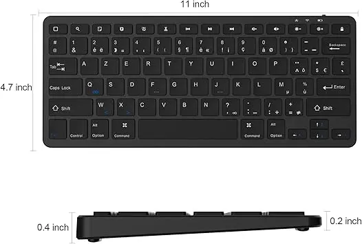 Clavier Bluetooth sans fil ultra-mince