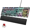 Clavier gaming mécanique - Clavier gamer programmable avec repose-poignet magnétique