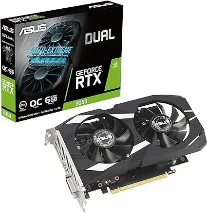  Carte Graphique de Jeu 6 G- GDDR6 - ASUS Dual GeForce RTX 3050 OC Edition